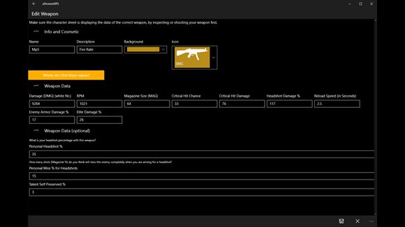 DivisionDPS App Helps You Compare Weapons 4 DivisionDPSAppHelpsYouCompareWeapons3