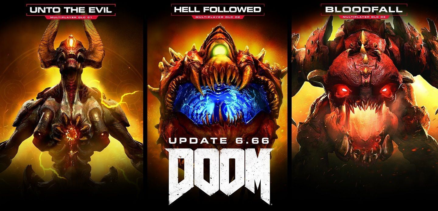 Doom Update 6.66 for Free Multiplayer DLCs and a Free Trial Weekend Is Coming