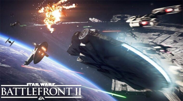 Glorious space combat from Star Wars: Battlefront 2 1 Glorious space combat gameplay from Star Wars Battlefront 2