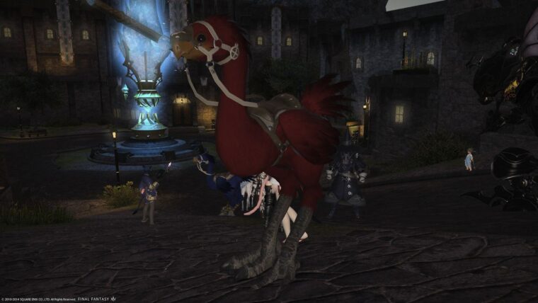 red comet scares the players of final fantasy 14