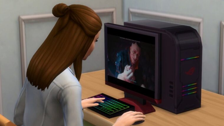 Even If You Can't Play It, Your Sims Can Play Cyberpunk 2077 Right Now