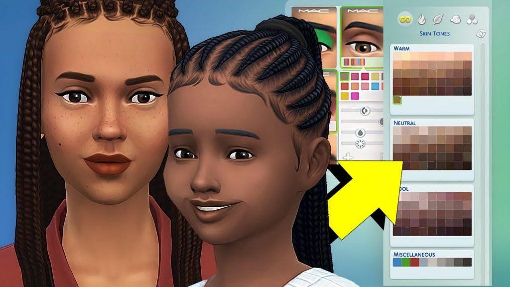 The Sims 4 Added Over 100 New Skin Tones and Sliders
