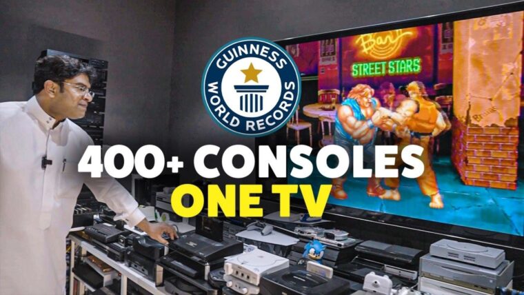 444 consoles connected to a single tv