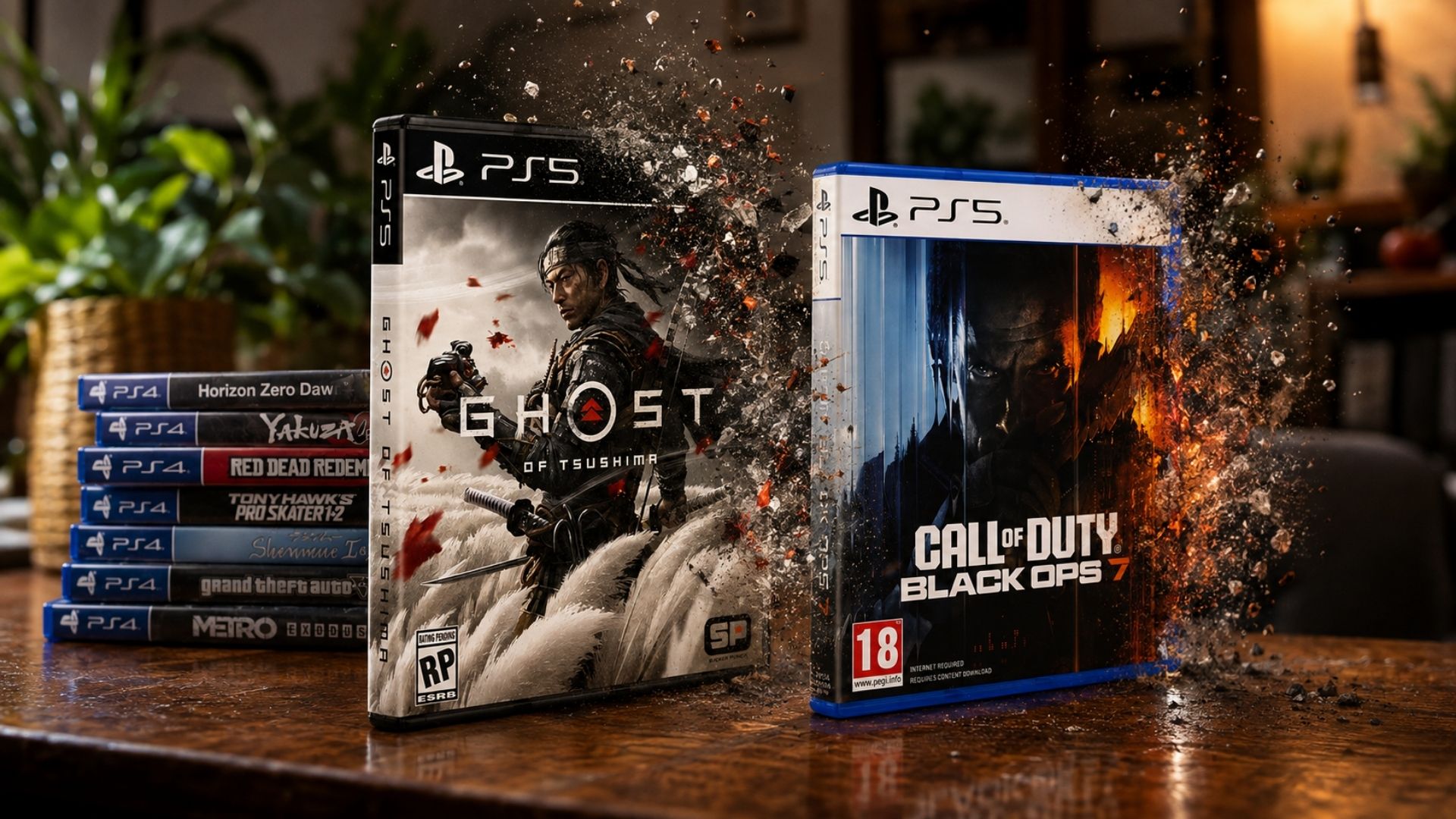 Sony Has Not Reversed Its 2028 PlayStation Disc Plan Despite Rumor 1 Physical PlayStation 5 game cases displayed beside a stack of PS5 discs