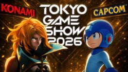 Capcom and Konami Announce September 2026 Showcases 2 Konami and Capcom logos above Tokyo Game Show 2026 artwork featuring two game characters
