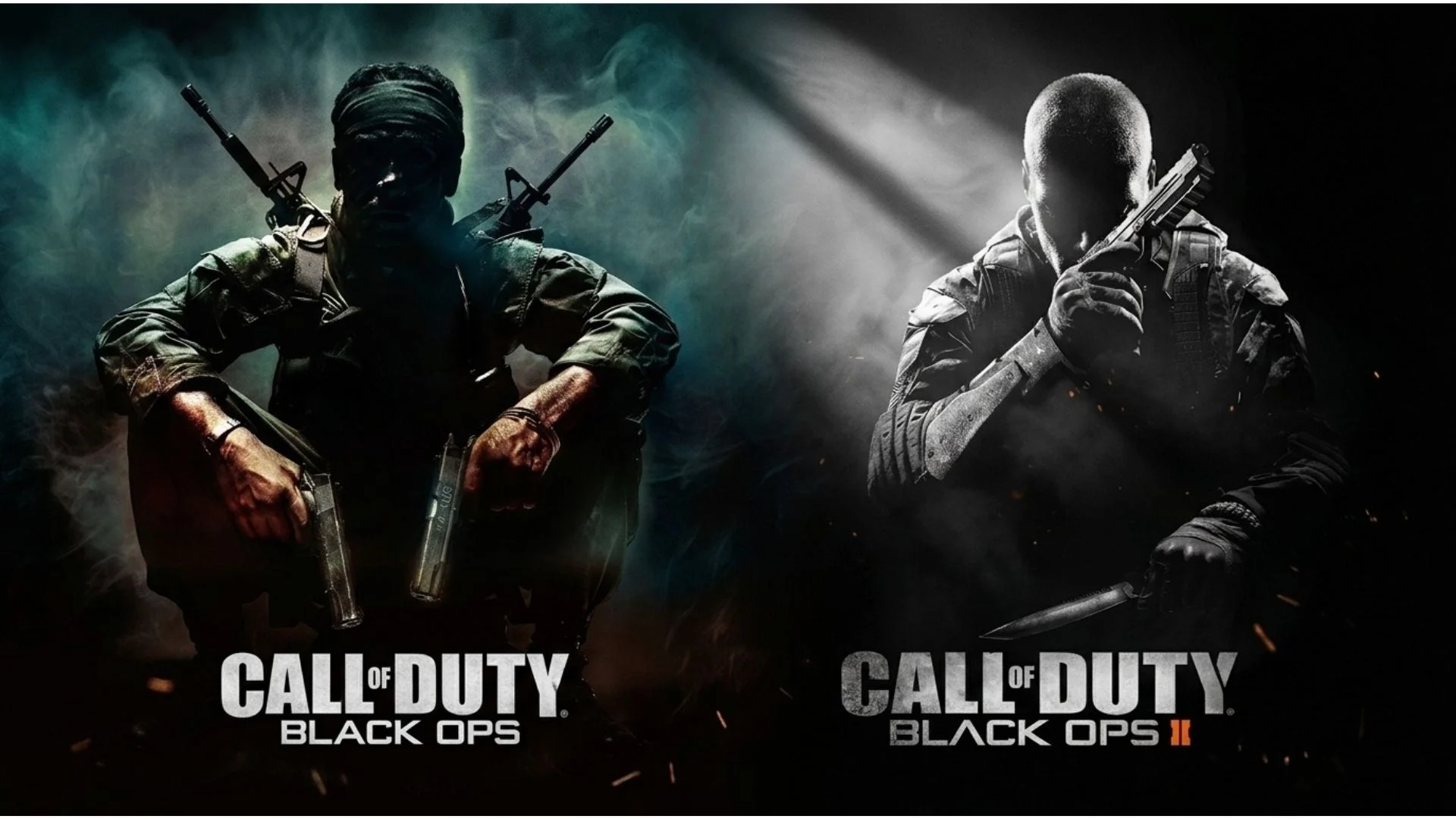 Call of Duty: Black Ops and Black Ops II soldiers shown side by side for the PS5 ports guide