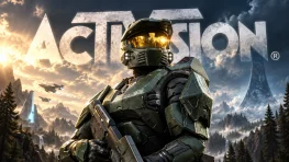 Activision Is Building the Next Halo With a New, Separate Team 2 Master Chief standing in front of the Activision logo