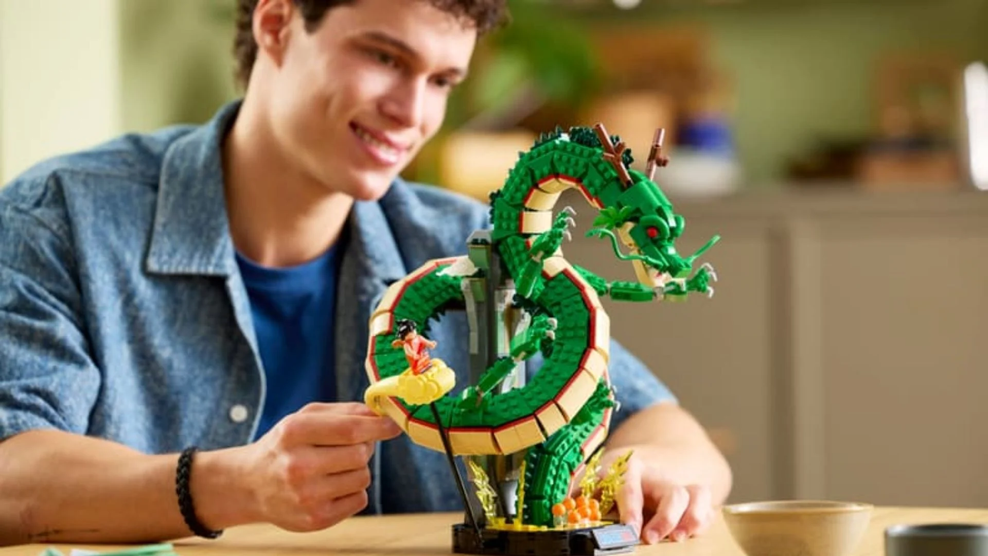 LEGO Icons Dragon Ball Shenron and Goku display set