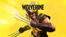 Wolverine in yellow and black armor extending his claws against a yellow background