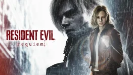 Resident Evil Requiem key art showing its two protagonists beside the game logo