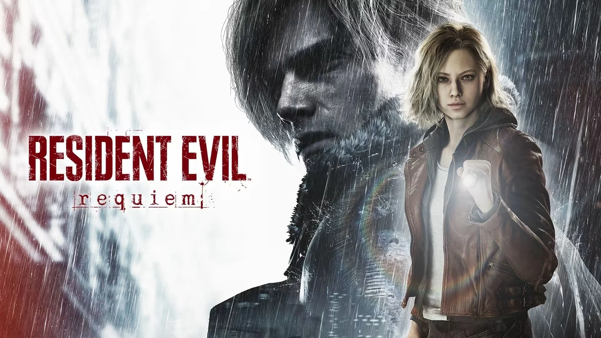 Resident Evil Requiem key art showing its two protagonists beside the game logo