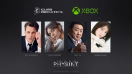 Bill Skarsgård and Charlee Fraser in the PHYSINT cast reveal artwork