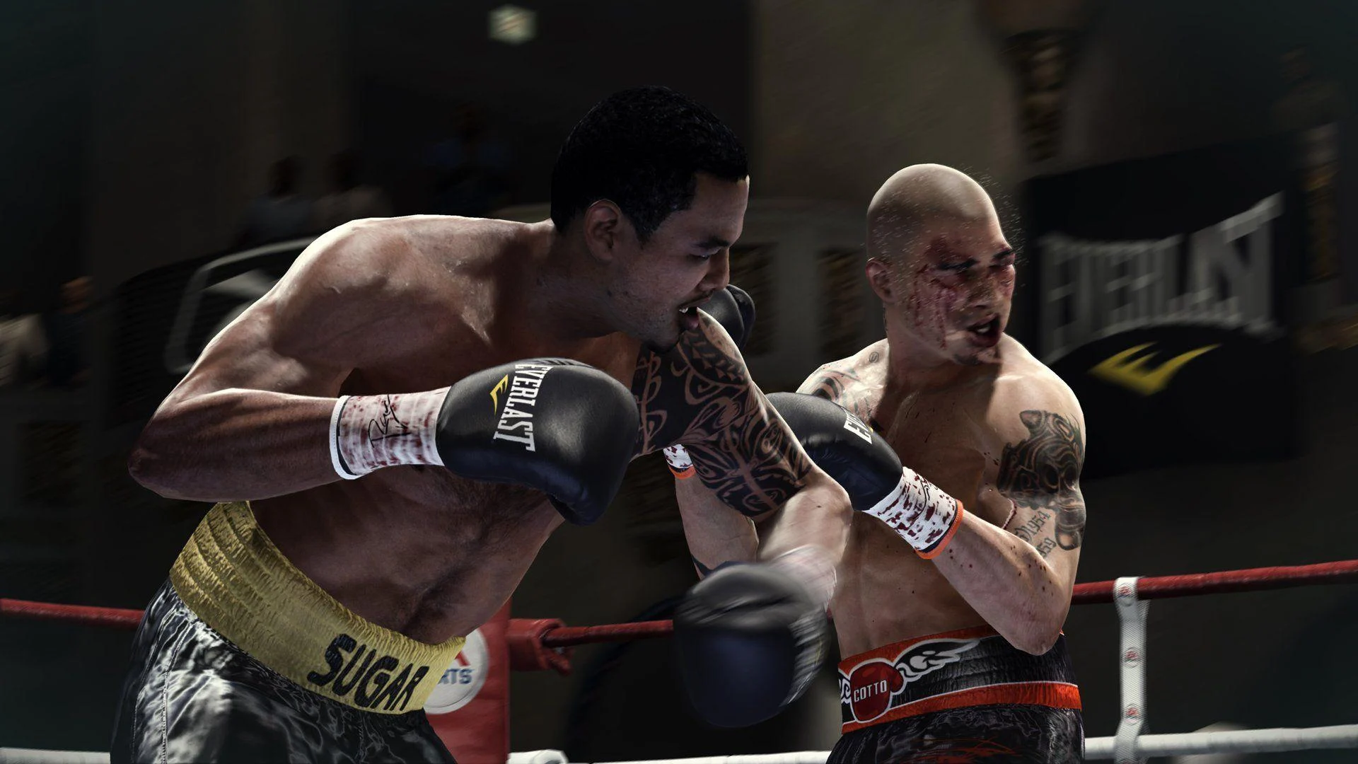 EA Sports Confirms Fight Night Is Coming Back 1 Two boxers exchange punches in EA Sports Fight Night gameplay.