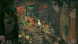 A character exploring a candlelit street in an upcoming Xbox game