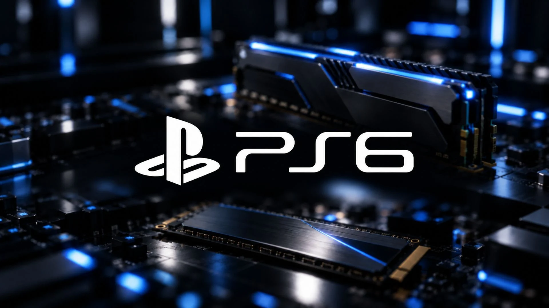 PS6 Memory and Storage Could Cost More Than $680, Leaker Claims 1 A stylized PS6 logo displayed over computer memory modules