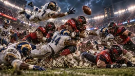 EA Announces Project Gridiron, a Social-First Open-World American Football Experience 2 American football players colliding during a crowded stadium play