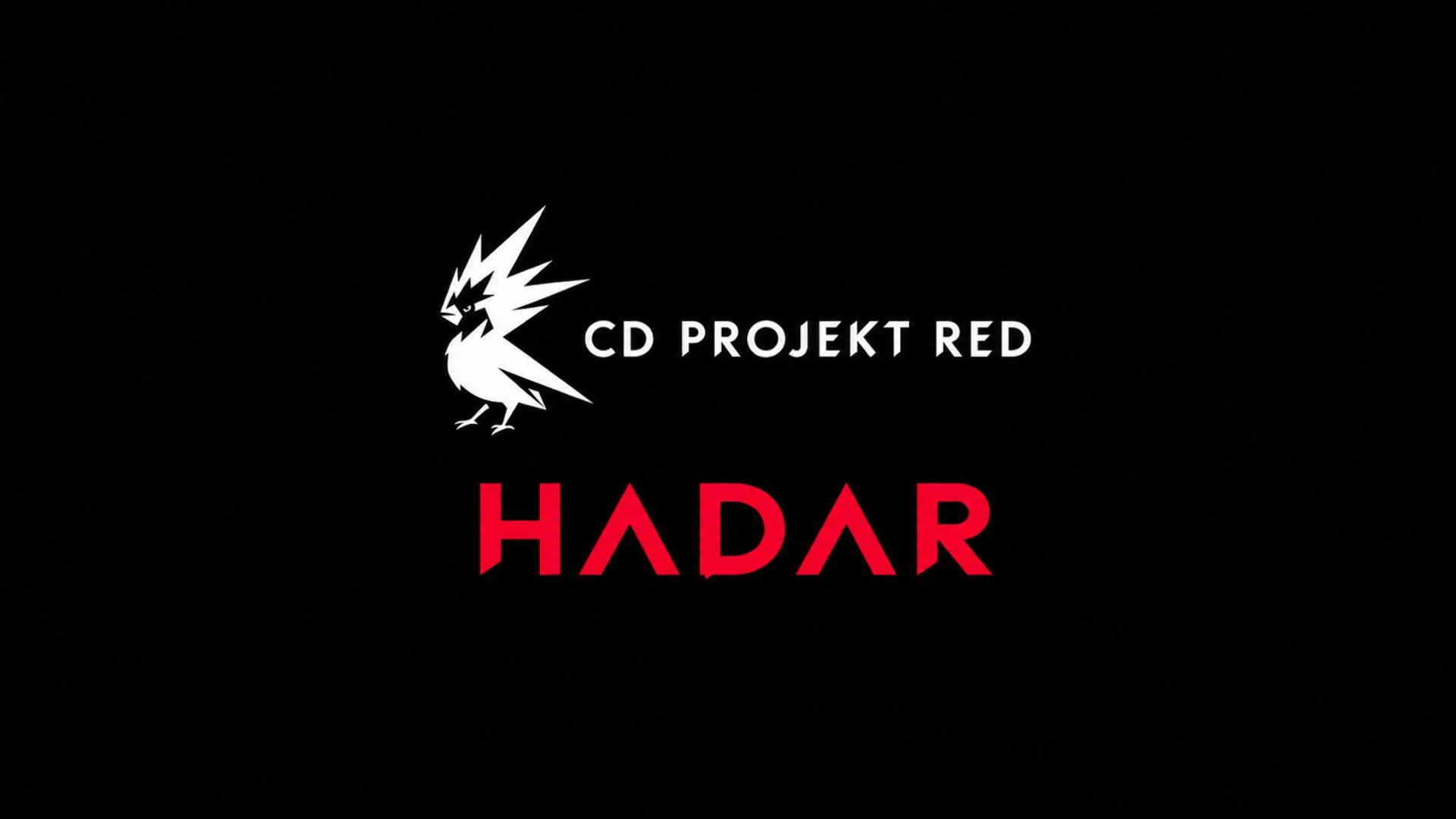 CD Projekt RED logo above the Project Hadar codename on a black background