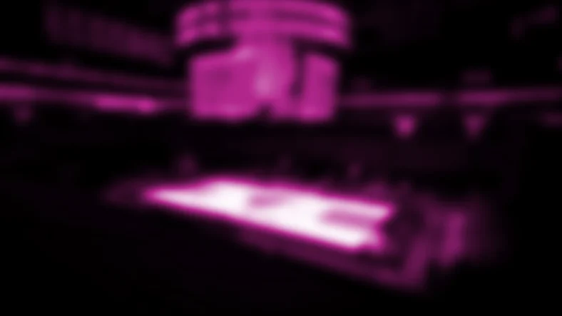 The Miami HEAT Vice City court illuminated in pink inside Kaseya Center